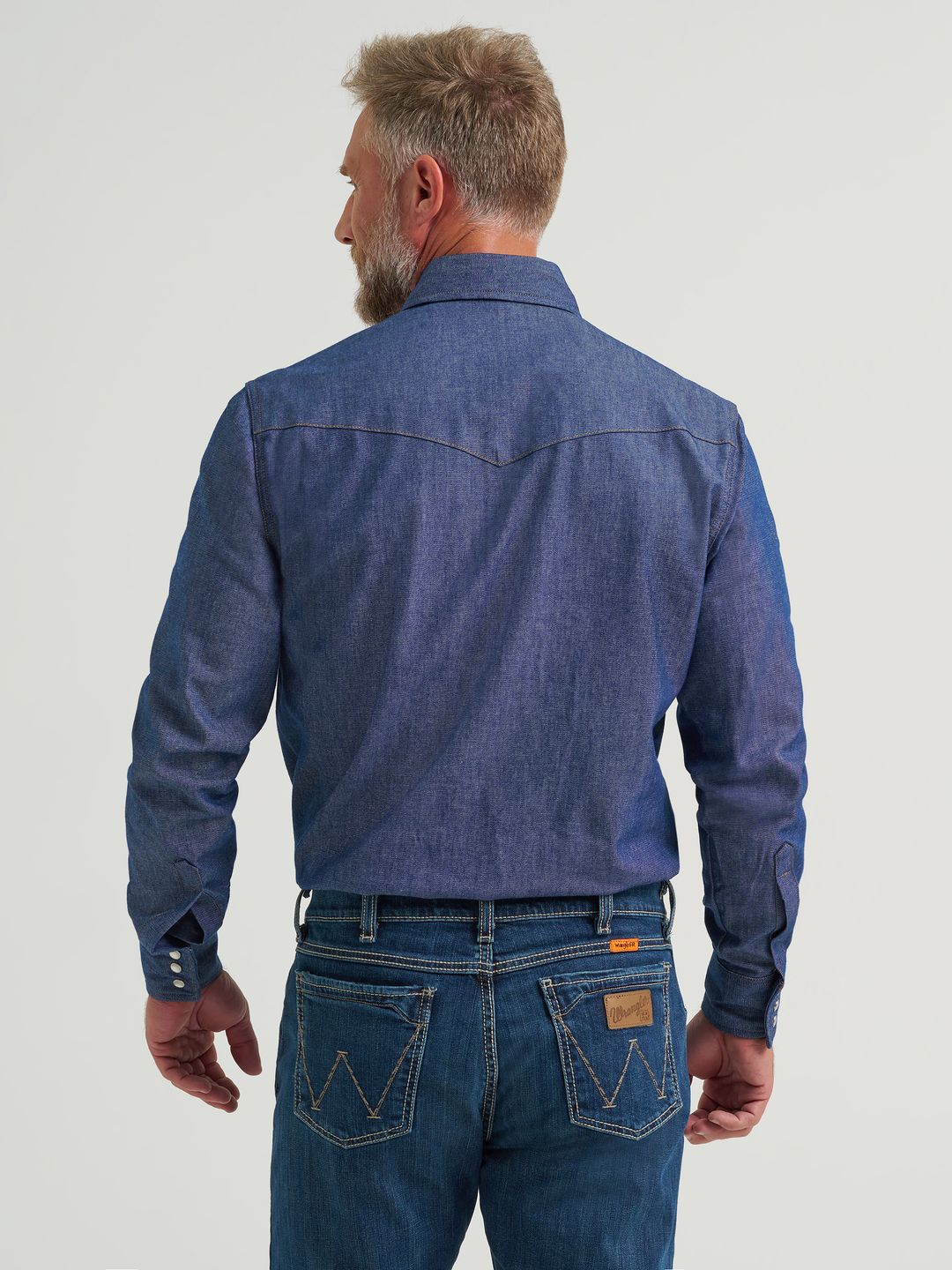 Product image for FR Flame Resistant Long Sleeve Denim Work Shirt