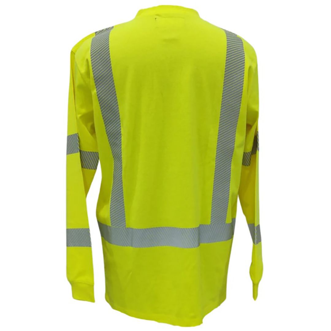 Product image for FR Men's Hi-Vis Henley Tee
