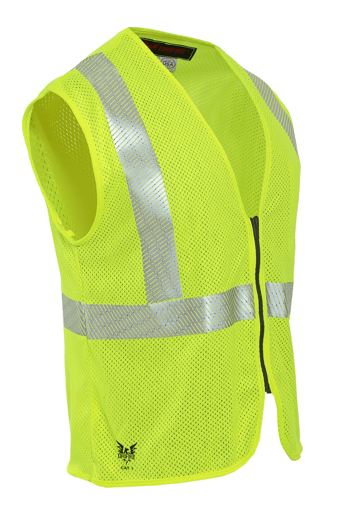 DRIFIRE FR Hi-Vis Mesh Zip Front Class 2 Vest
