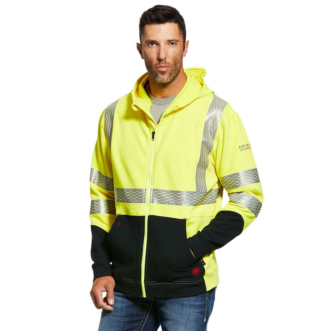 Product image for Men's FR Hi-Vis Full Zip Hoodie