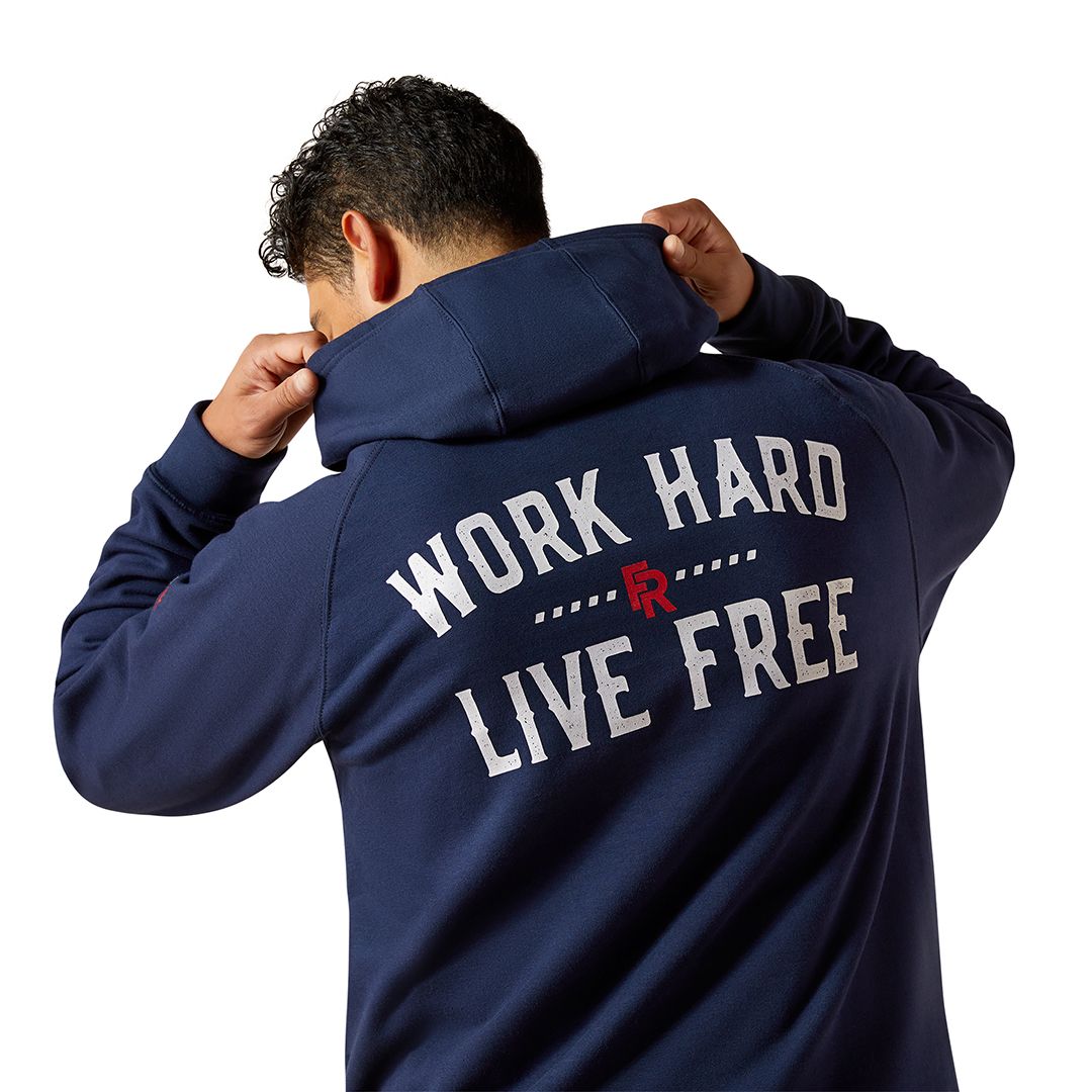 Product image for Men's FR DuraStretch Work Hard Live Free Hoodie