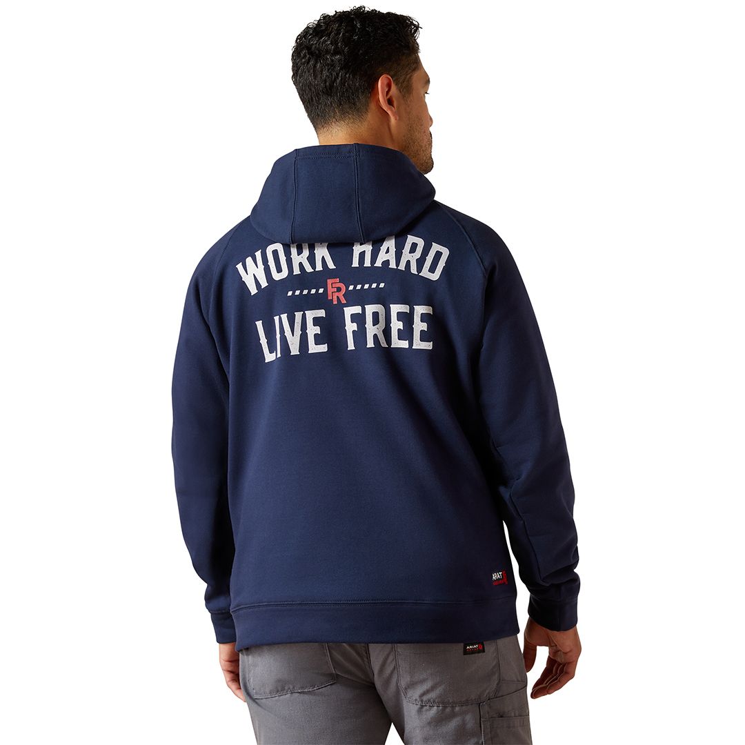 Product image for Men's FR DuraStretch Work Hard Live Free Hoodie