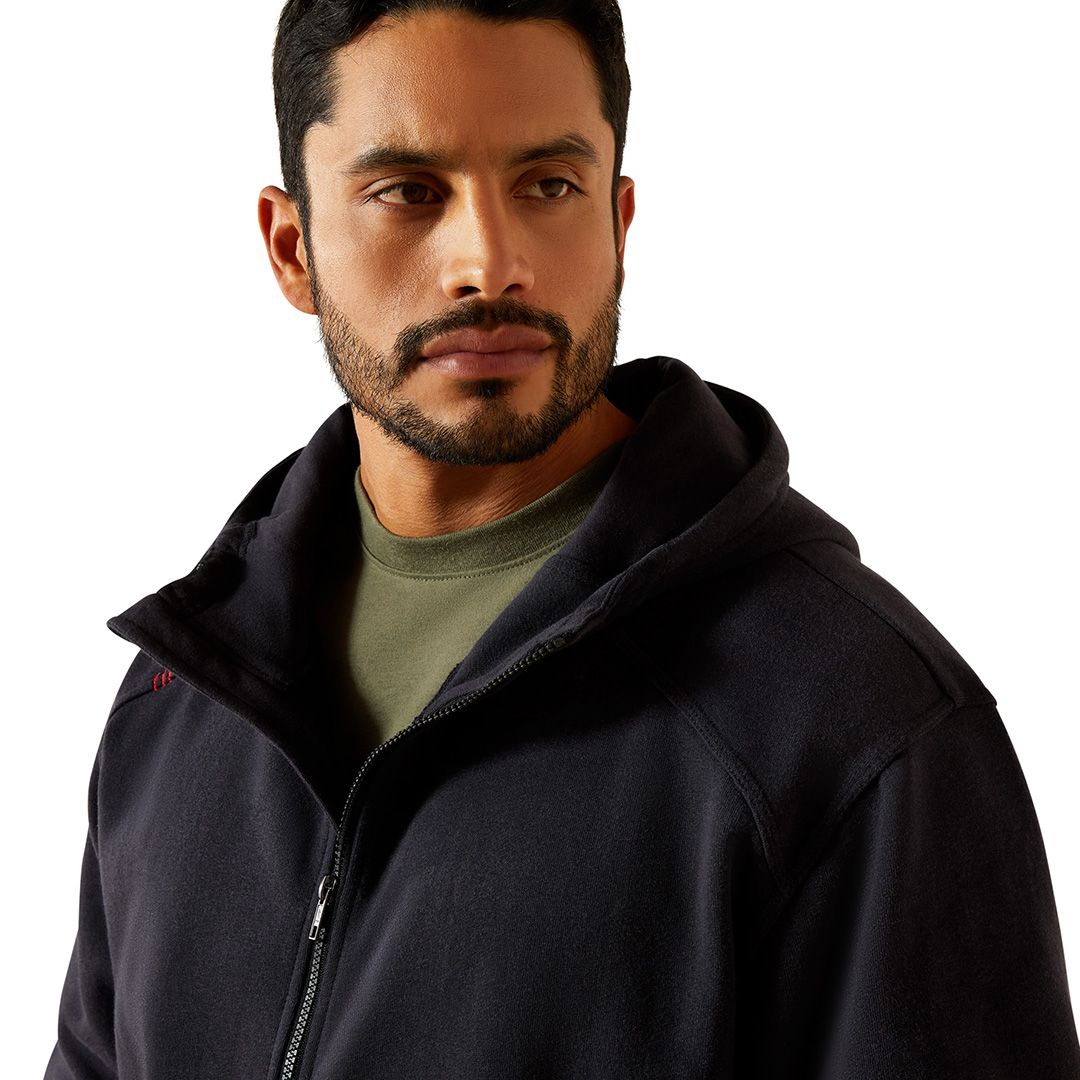 Product image for Men's FR DuraStretch Heavyweight Fleece Full Zip Hoodie