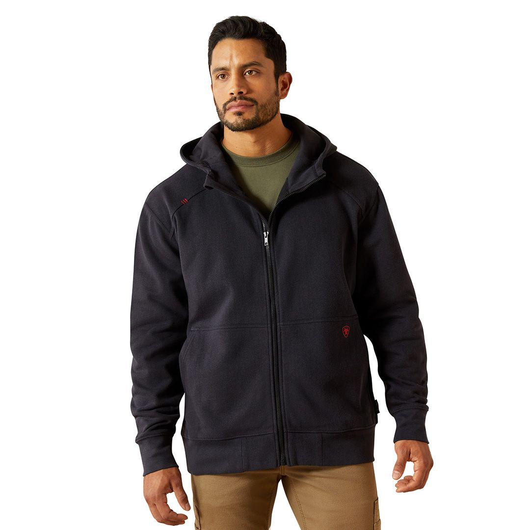 Product image for Men's FR DuraStretch Heavyweight Fleece Full Zip Hoodie