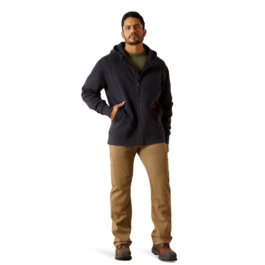 Product image for Men's FR DuraStretch Heavyweight Fleece Full Zip Hoodie