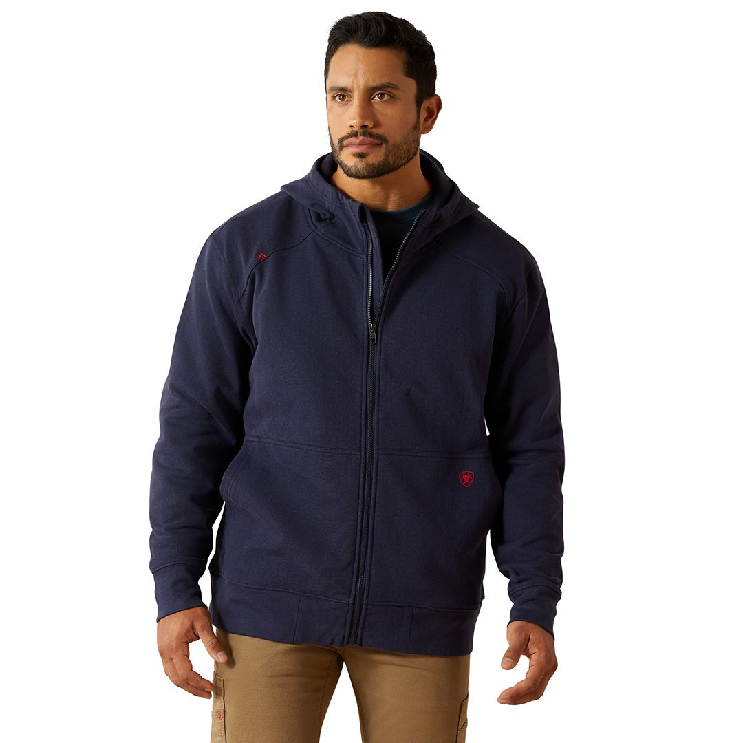 Product image for Men's FR DuraStretch Heavyweight Fleece Full Zip Hoodie