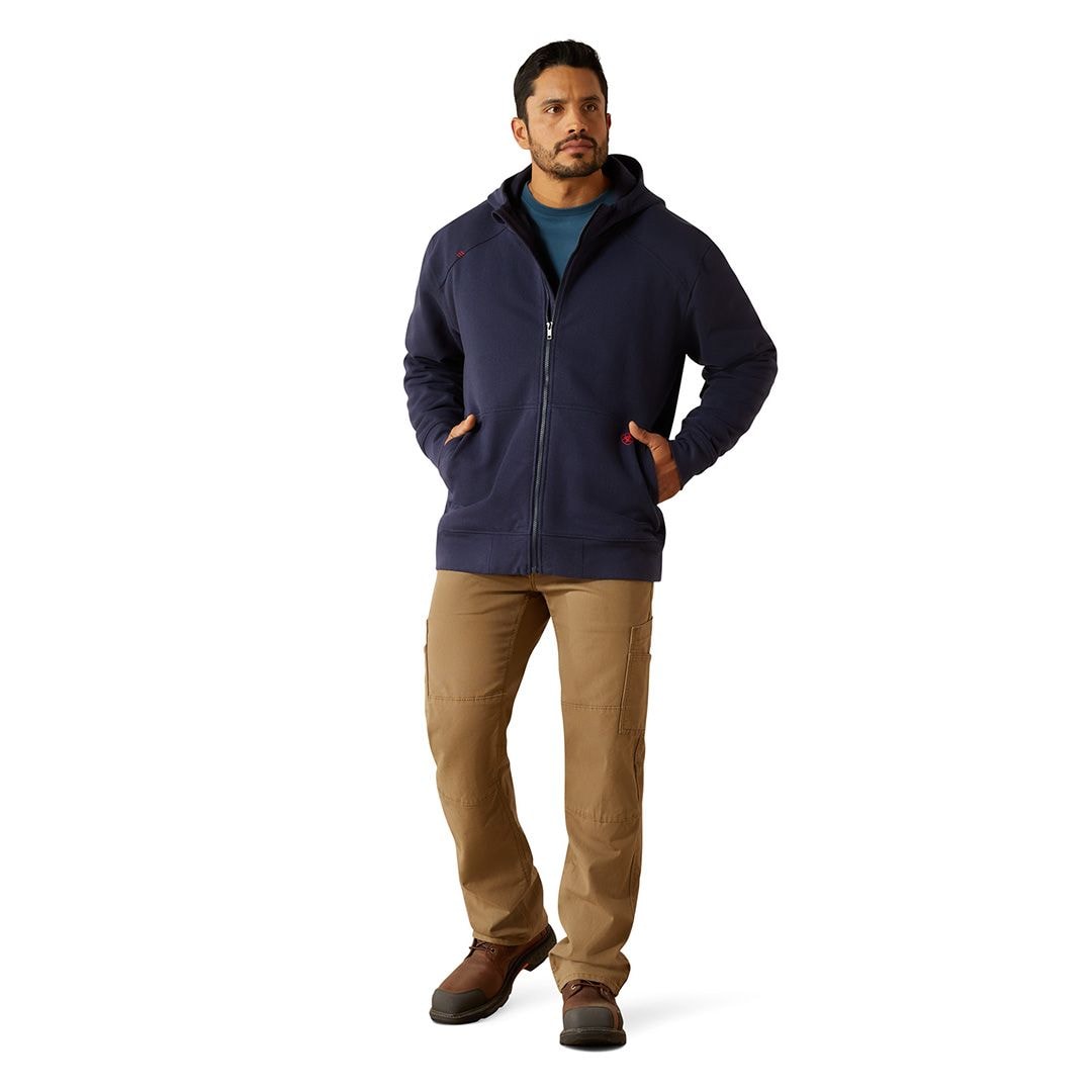 Product image for Men's FR DuraStretch Heavyweight Fleece Full Zip Hoodie
