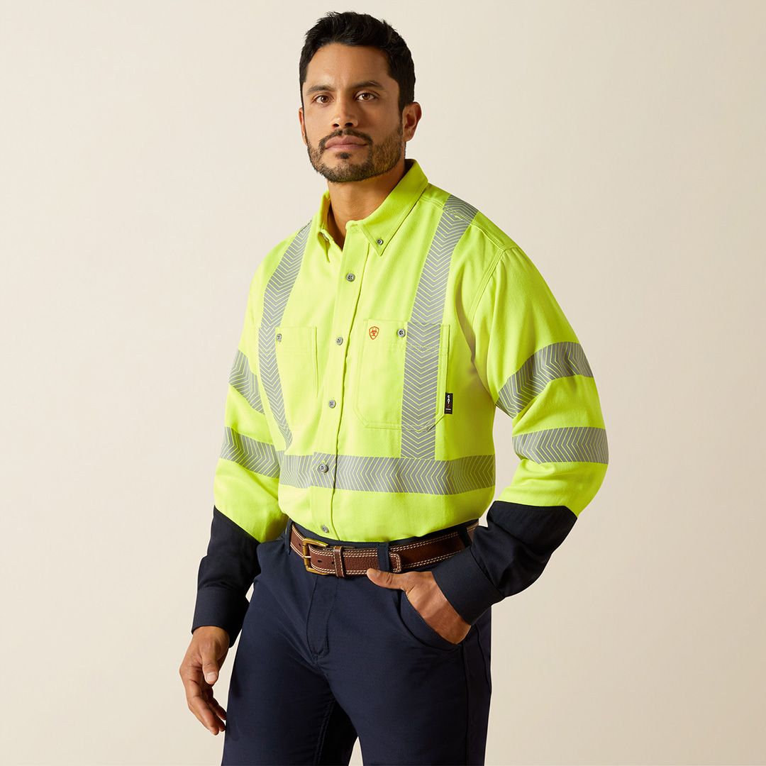 Product image for Men's FR Hi-Vis Air Inherent Work Shirt