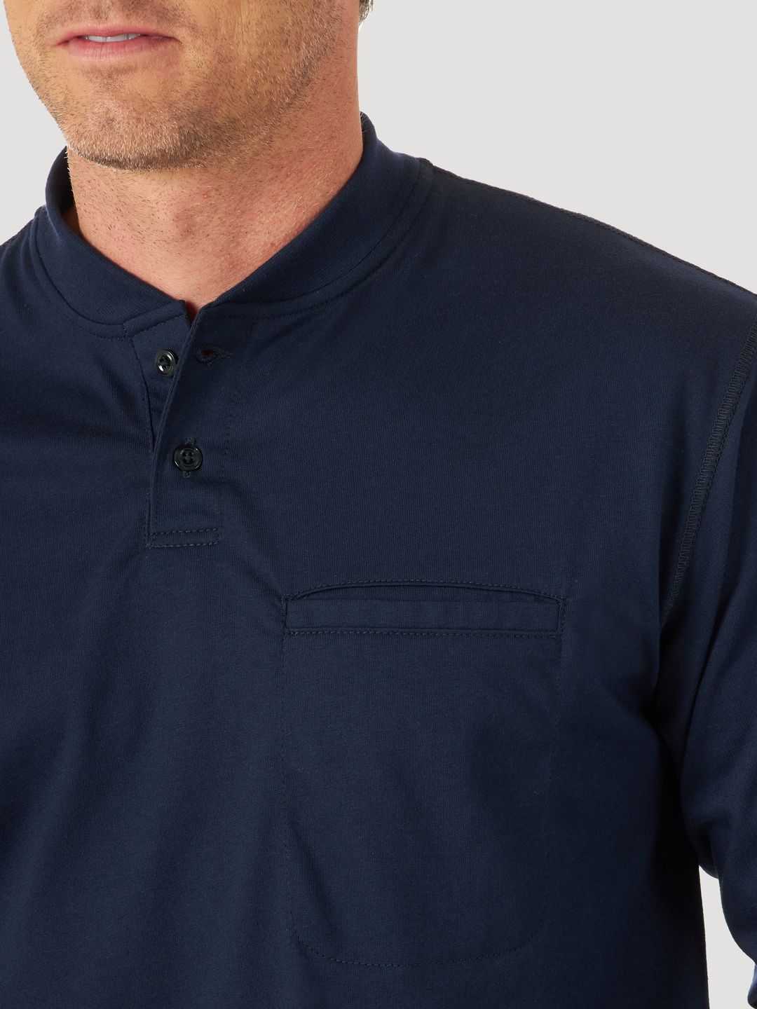 Product image for FR Flame Resistant Long Sleeve Henley