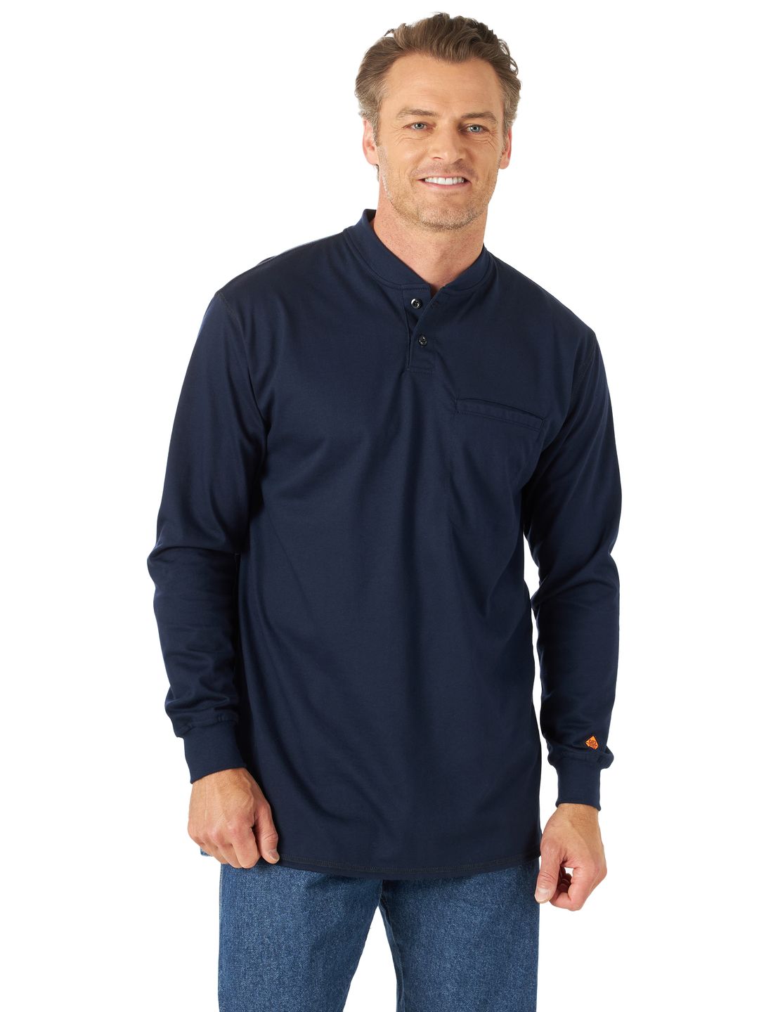 Product image for FR Flame Resistant Long Sleeve Henley