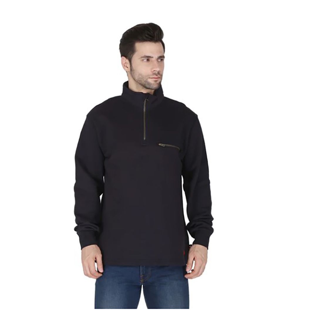 Product image for FR Men's High Neck 1/4 Zip Sweater