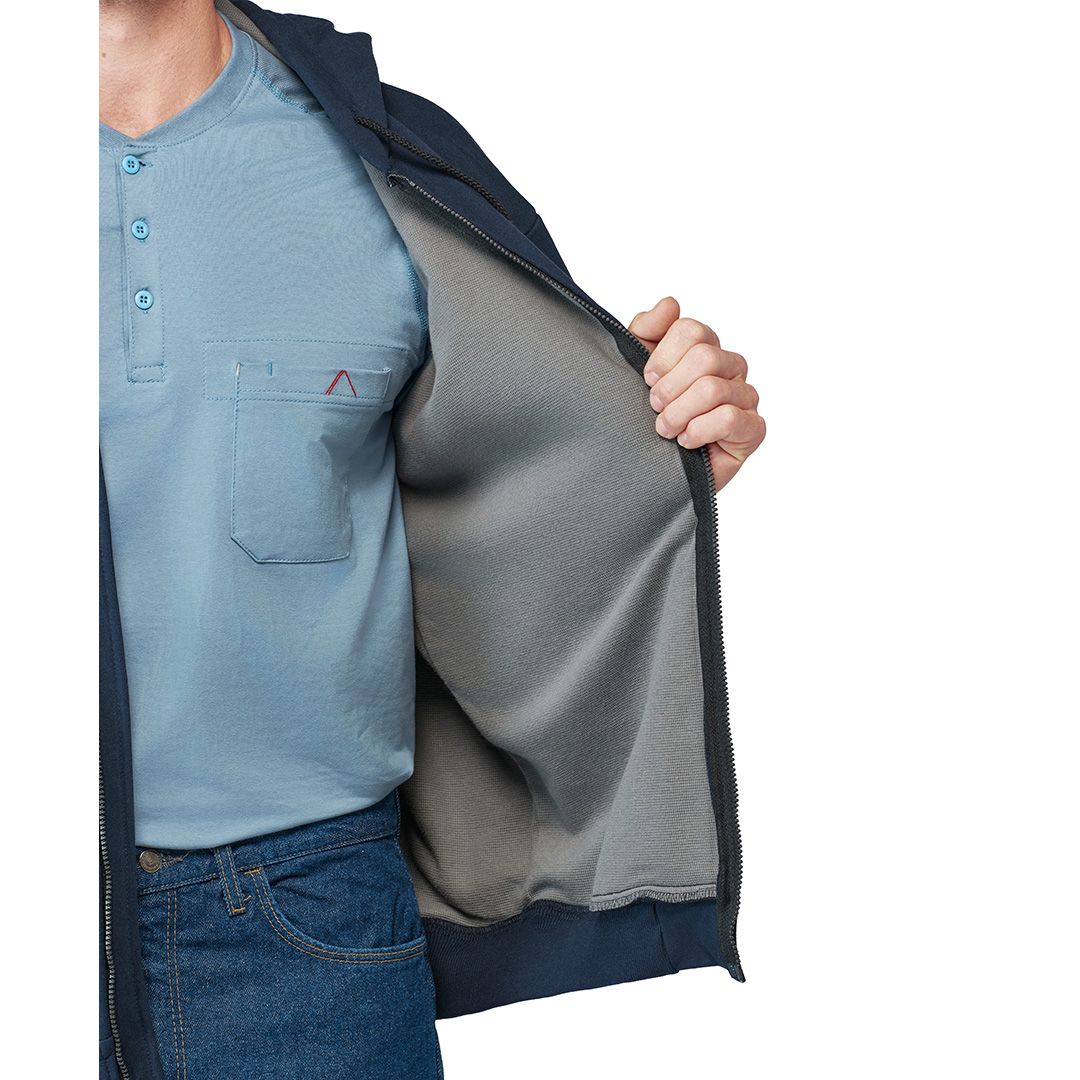 Product image for Men's Thermal Lined Zip-Front Hooded Sweatshirt