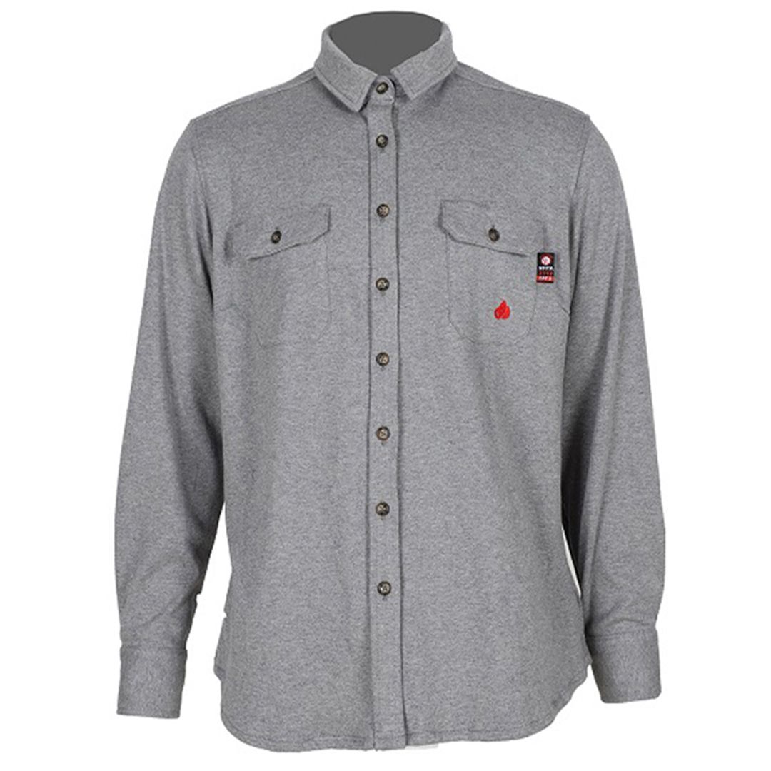 Product image for FR Ladies Knitted Grey Long Sleeve Shirt