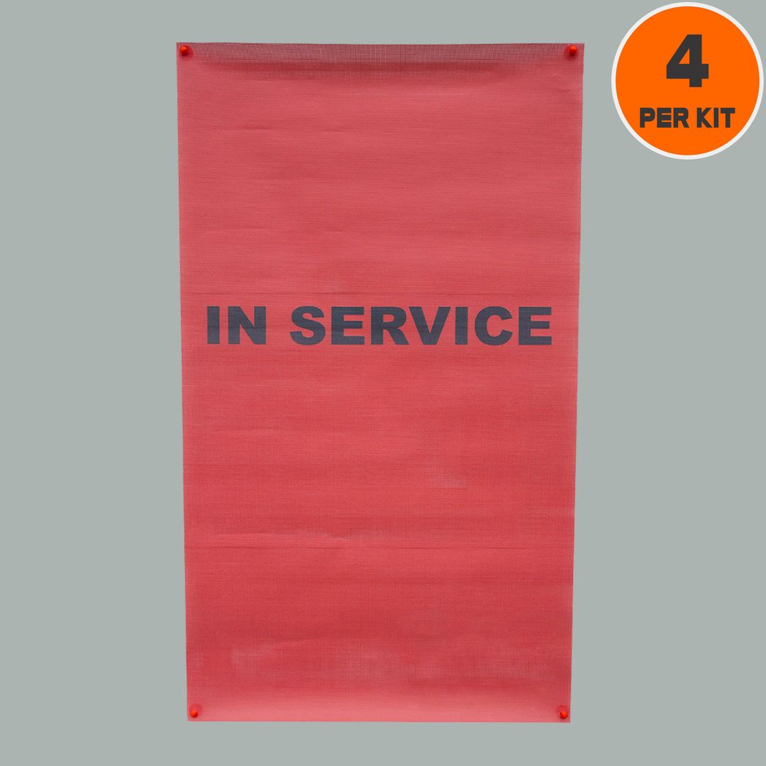 Heavy duty mesh barricade is a human performance tool that provides physical and visual notification that a relay tech is in an area that contains equipment that could effect in-service equipment.  