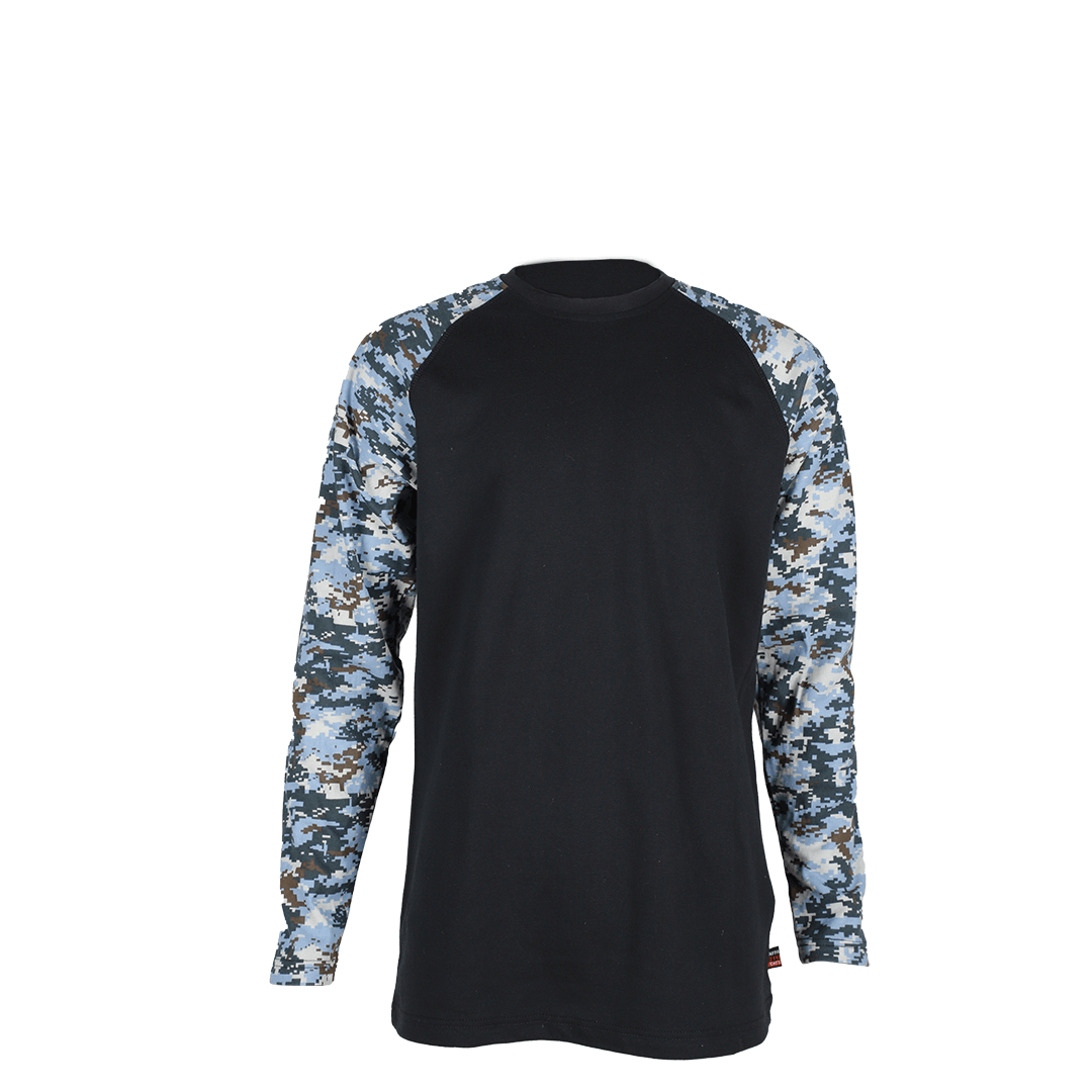 Product image for FR Men's Camo Crew Neck Long Sleeve T-Shirt