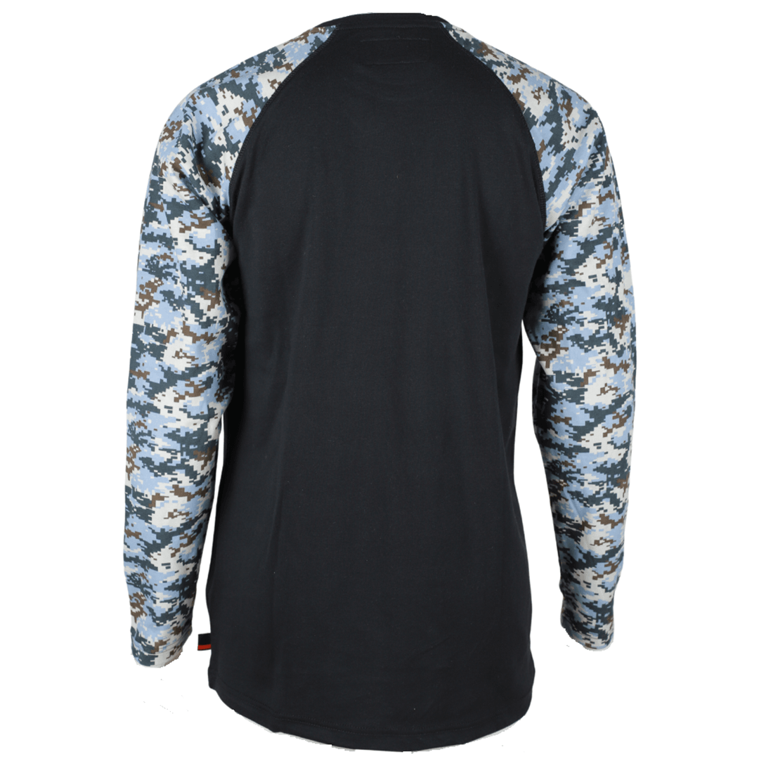 Product image for FR Men's Camo Crew Neck Long Sleeve T-Shirt