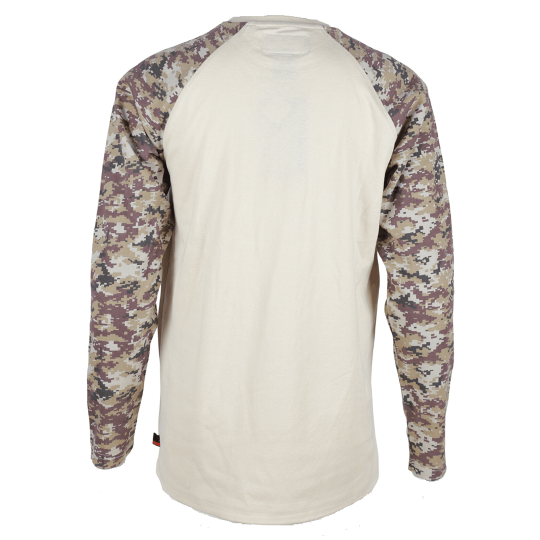 Product image for FR Men's Camo Crew Neck Long Sleeve T-Shirt