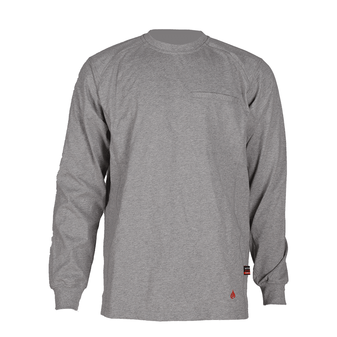 Product image for FR Men's Crew Neck Light Weight Long Sleeve T-Shirt