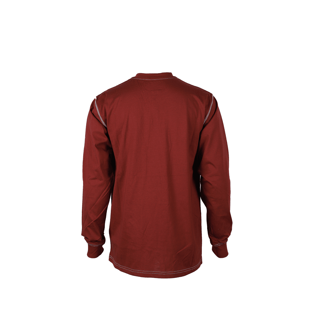 Product image for FR Men's Light Weight Contrast Stitch Henley