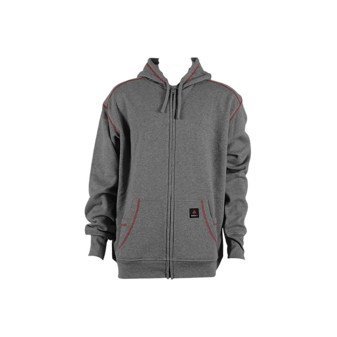 Product image for FR Men's Contrast Stitch Hoodie With Zipper