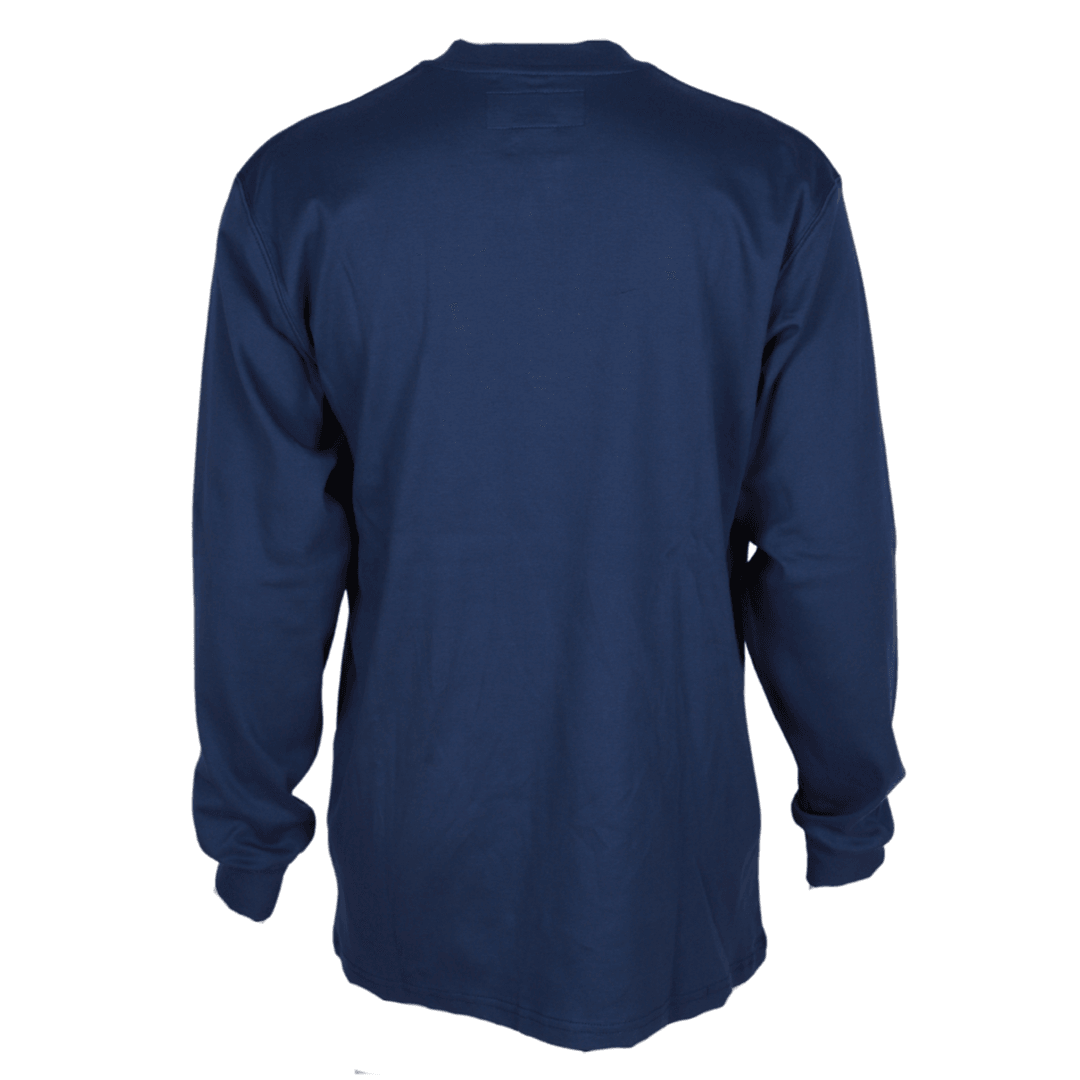 Product image for FR Men's Henley Neck Long Sleeve T-Shirt