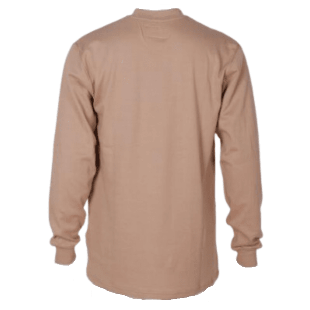 Product image for FR Men's Henley Neck Long Sleeve T-Shirt
