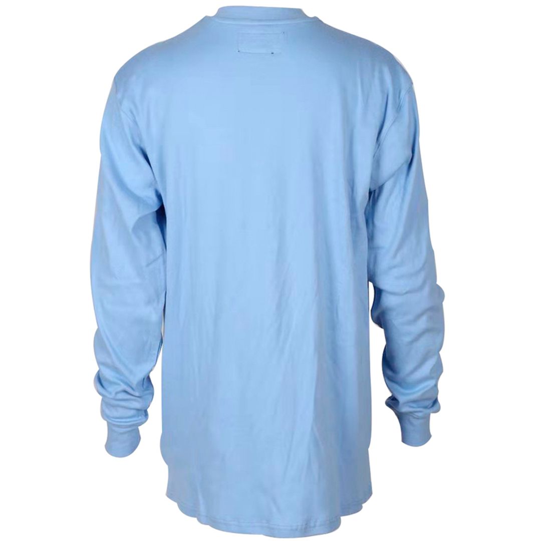 Product image for FR Men's Henley Neck Long Sleeve T-Shirt