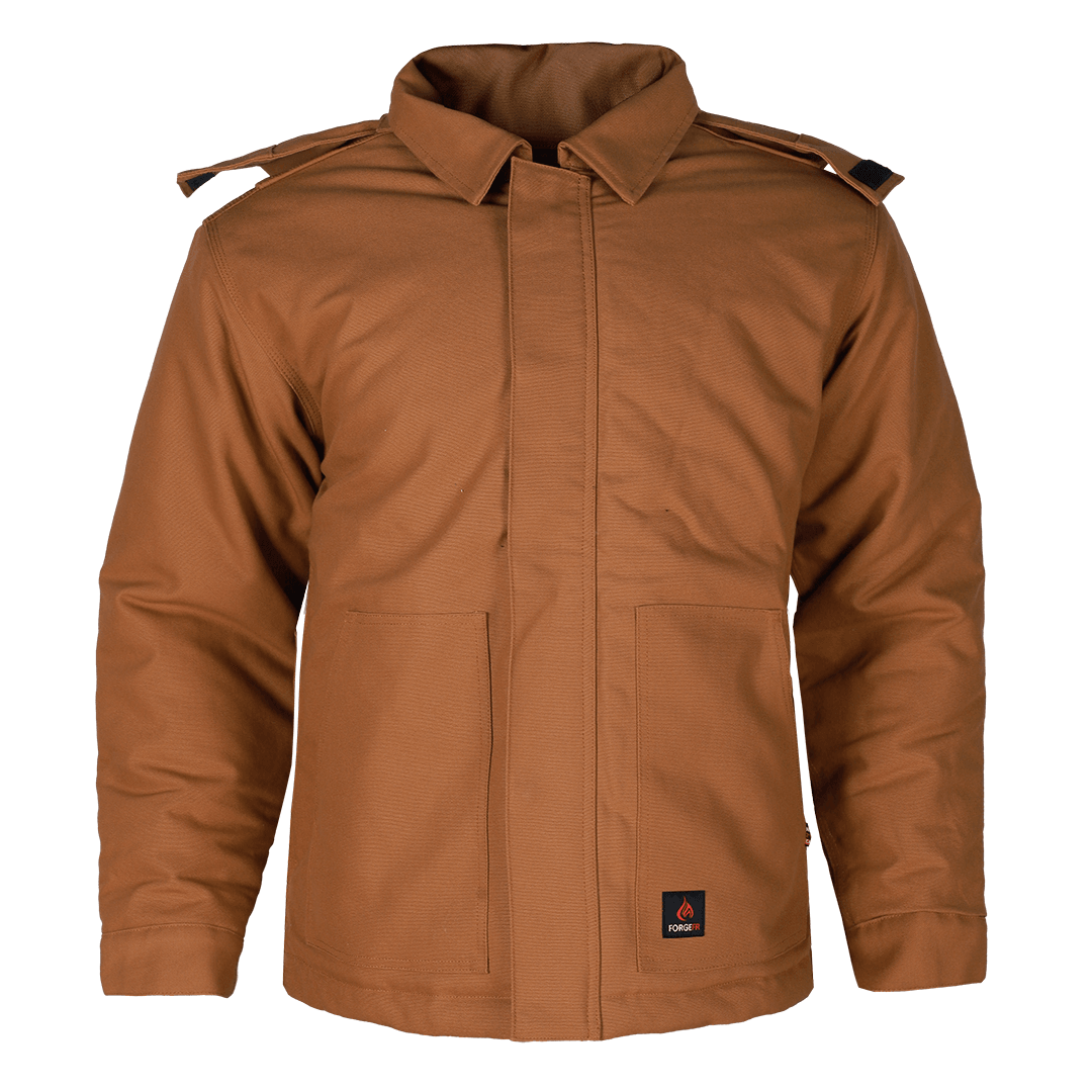 Product image for FR Men's Insulated Duck Hooded Jacket