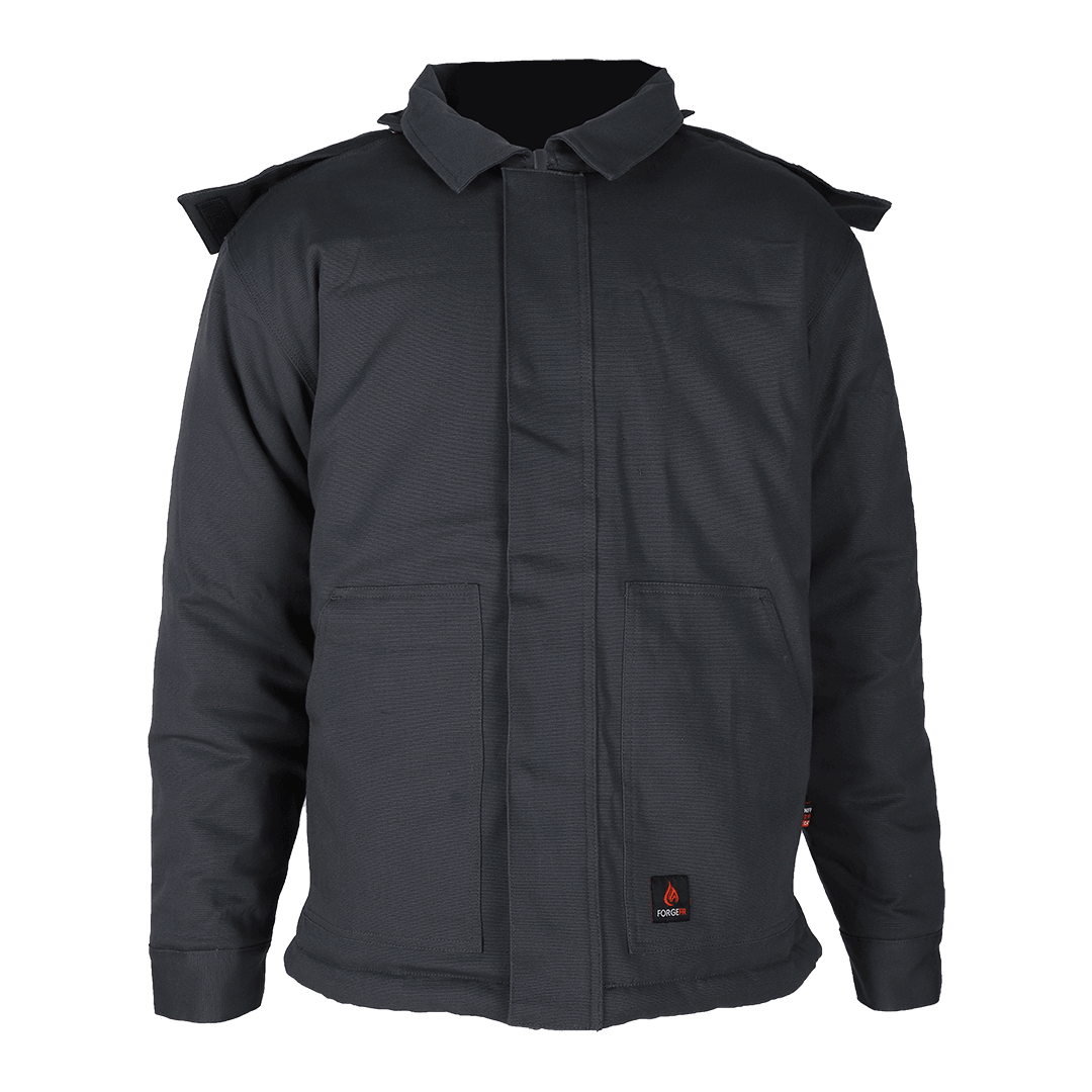 Product image for FR Men's Insulated Duck Hooded Jacket With Hood Stretch Comfort Flex Fabric