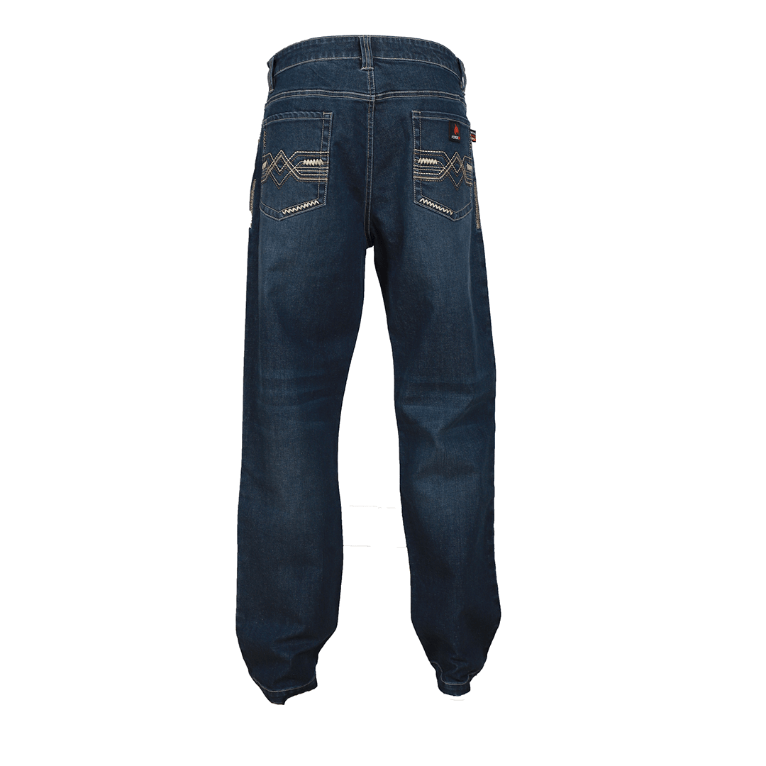 Product image for FR Men's Denim Stretch Jeans With Embroidery
