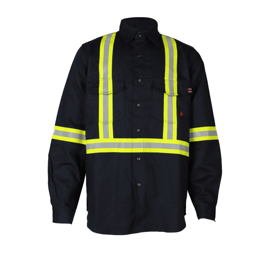 Product image for FR Men's Solid Button Shirt With Taping