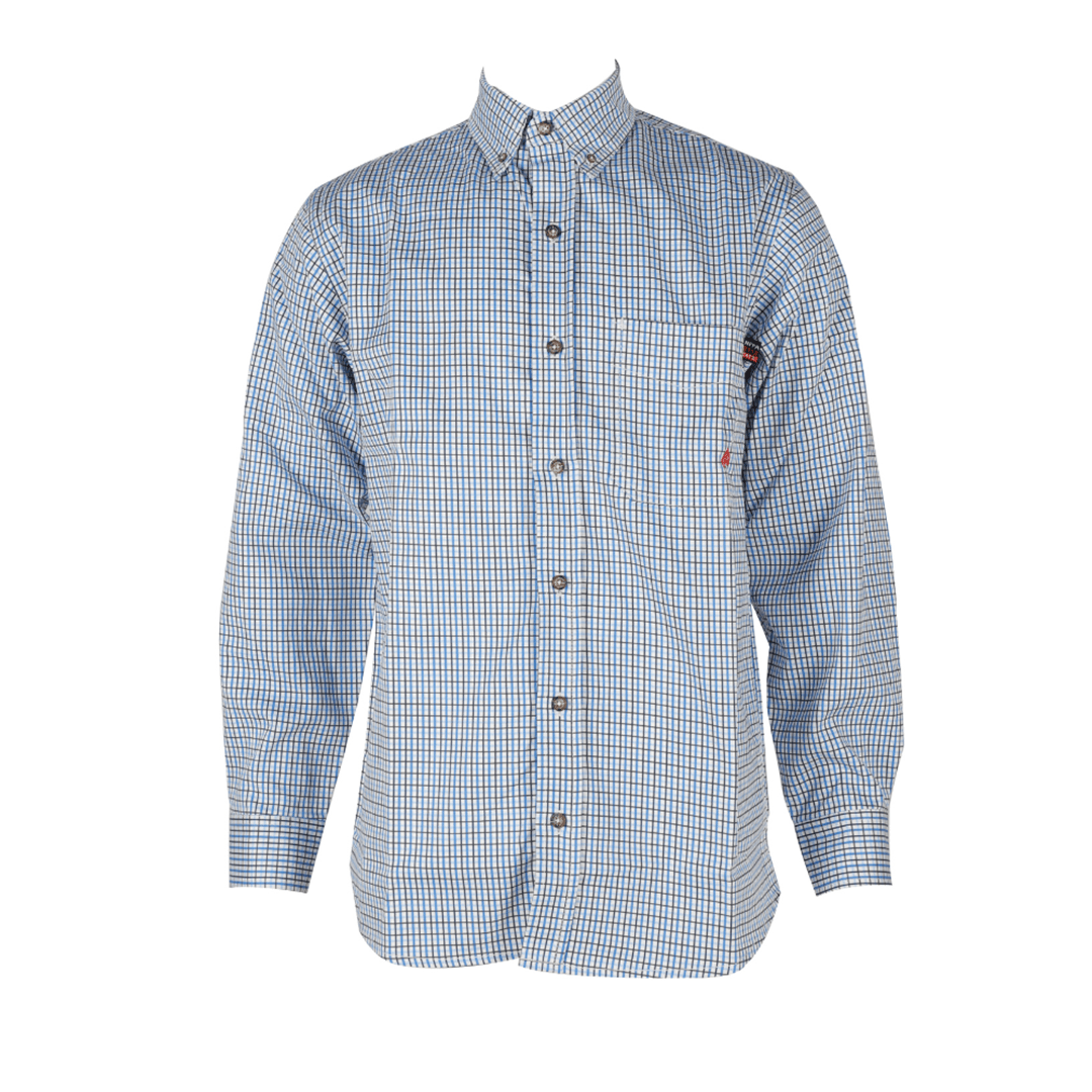 Product image for FR Men's Plaid Long Sleeve Button Shirt