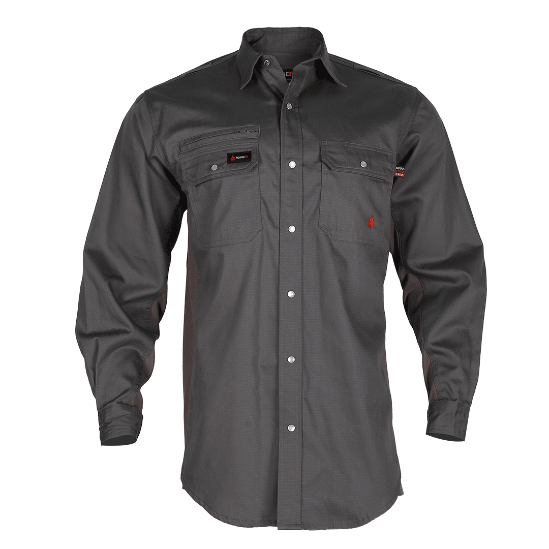 Product image for FR Men's Light Weight Ripstop Vent Snap Shirt