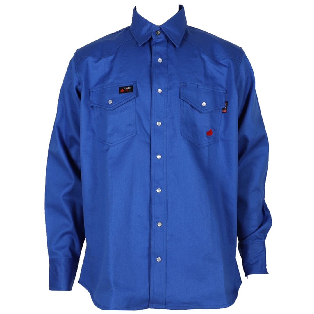 Product image for FR Men's Solid Snap Long Sleeve Shirt