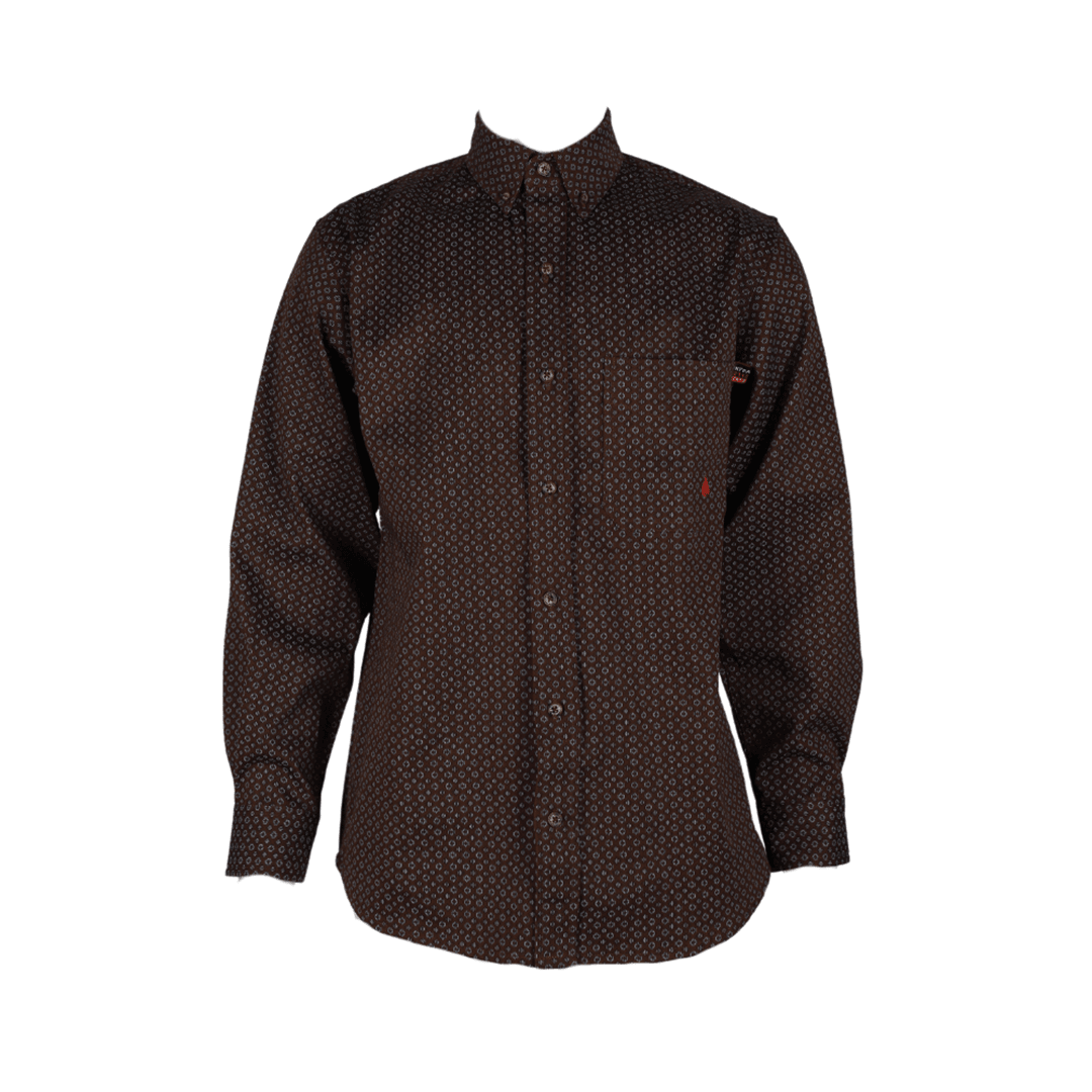 Product image for FR Men's Printed Long Sleeve Shirt With Buttons