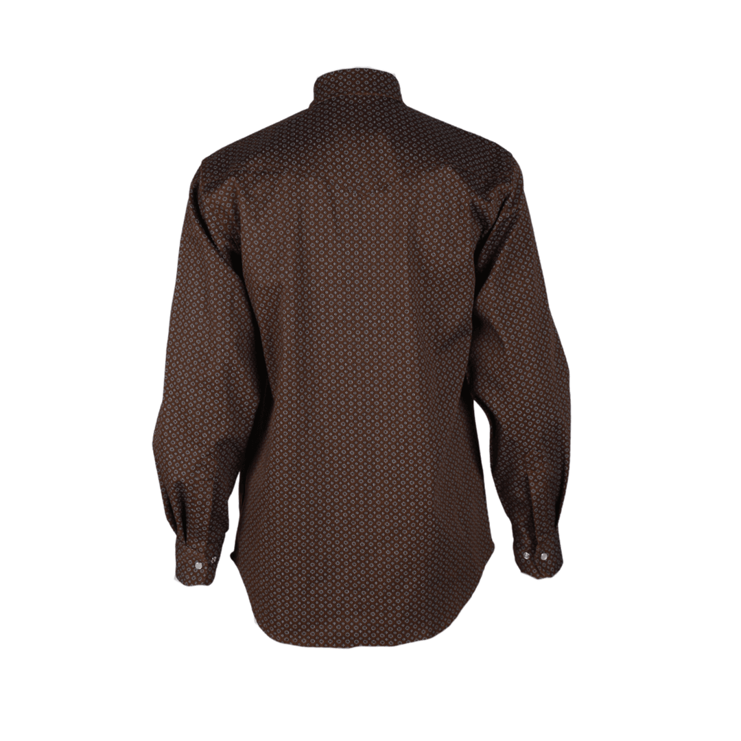 Product image for FR Men's Plaid Printed Long Sleeve Shirt With Snaps