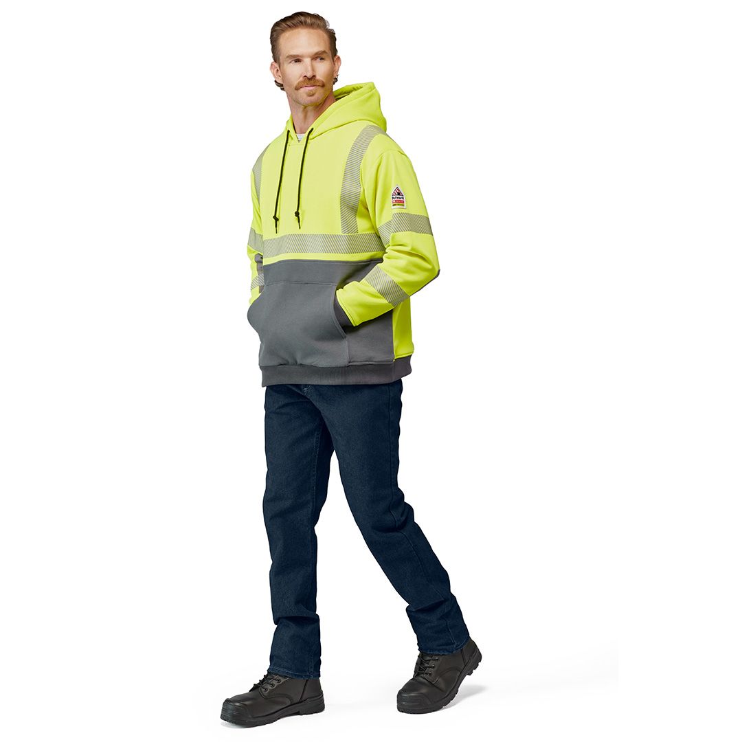 Product image for Men's Hi-Visibility Color Block Pullover Fleece Sweatshirt