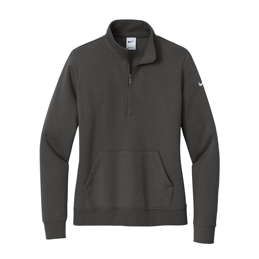Product image for Nike Women's Club Fleee Sleeve Swoosh 1/2-Zip