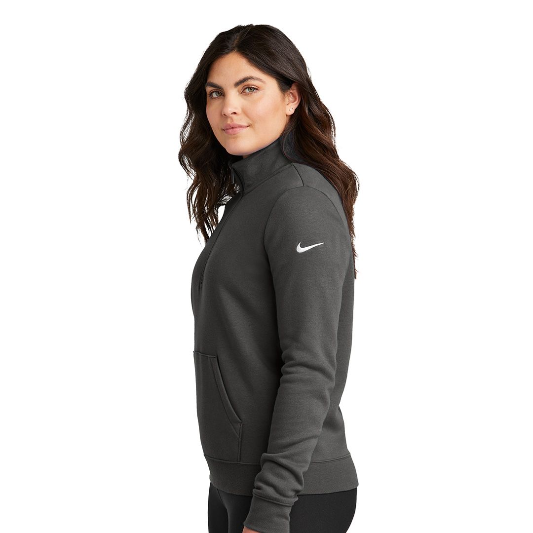 Product image for Nike Women's Club Fleee Sleeve Swoosh 1/2-Zip