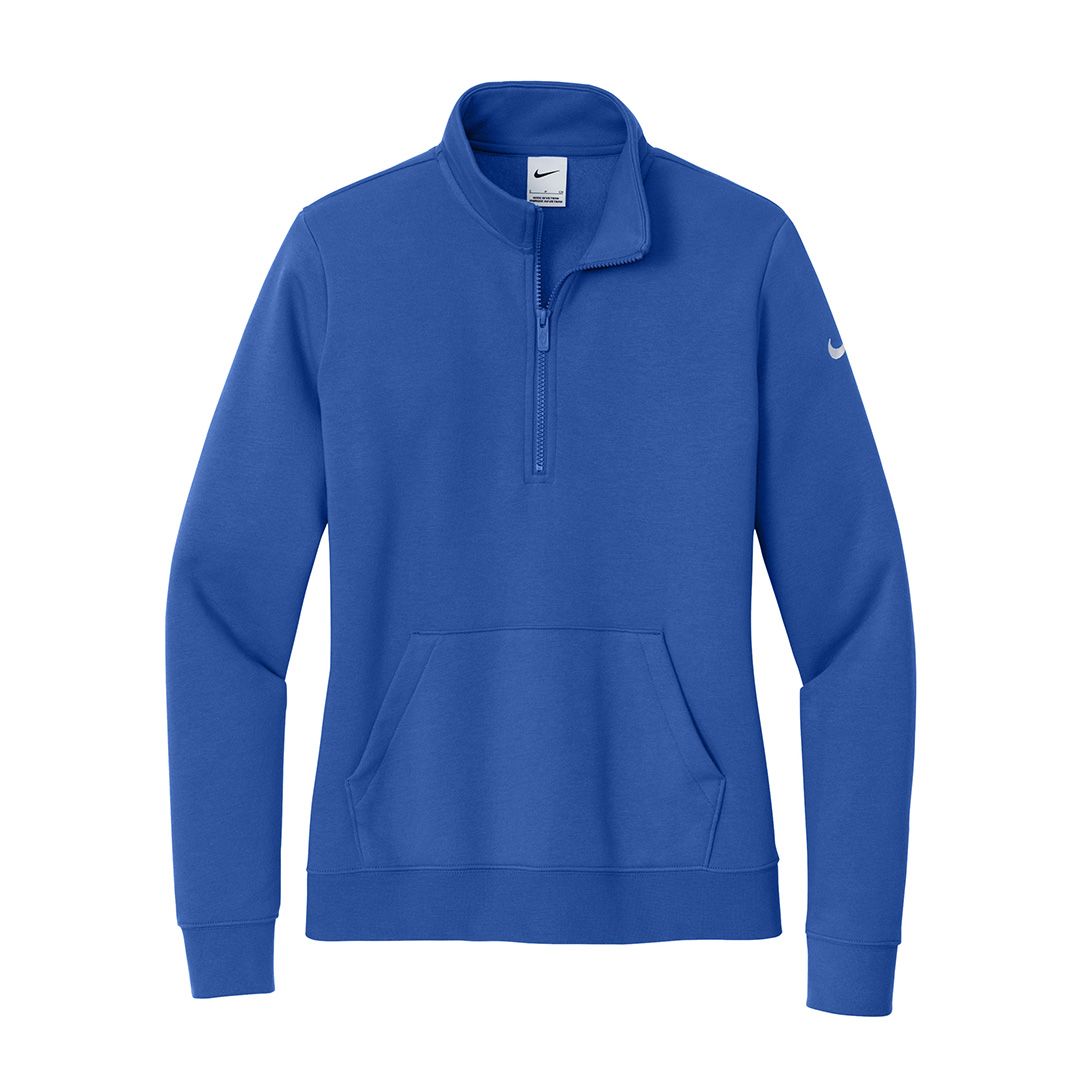 Product image for Nike Women's Club Fleee Sleeve Swoosh 1/2-Zip