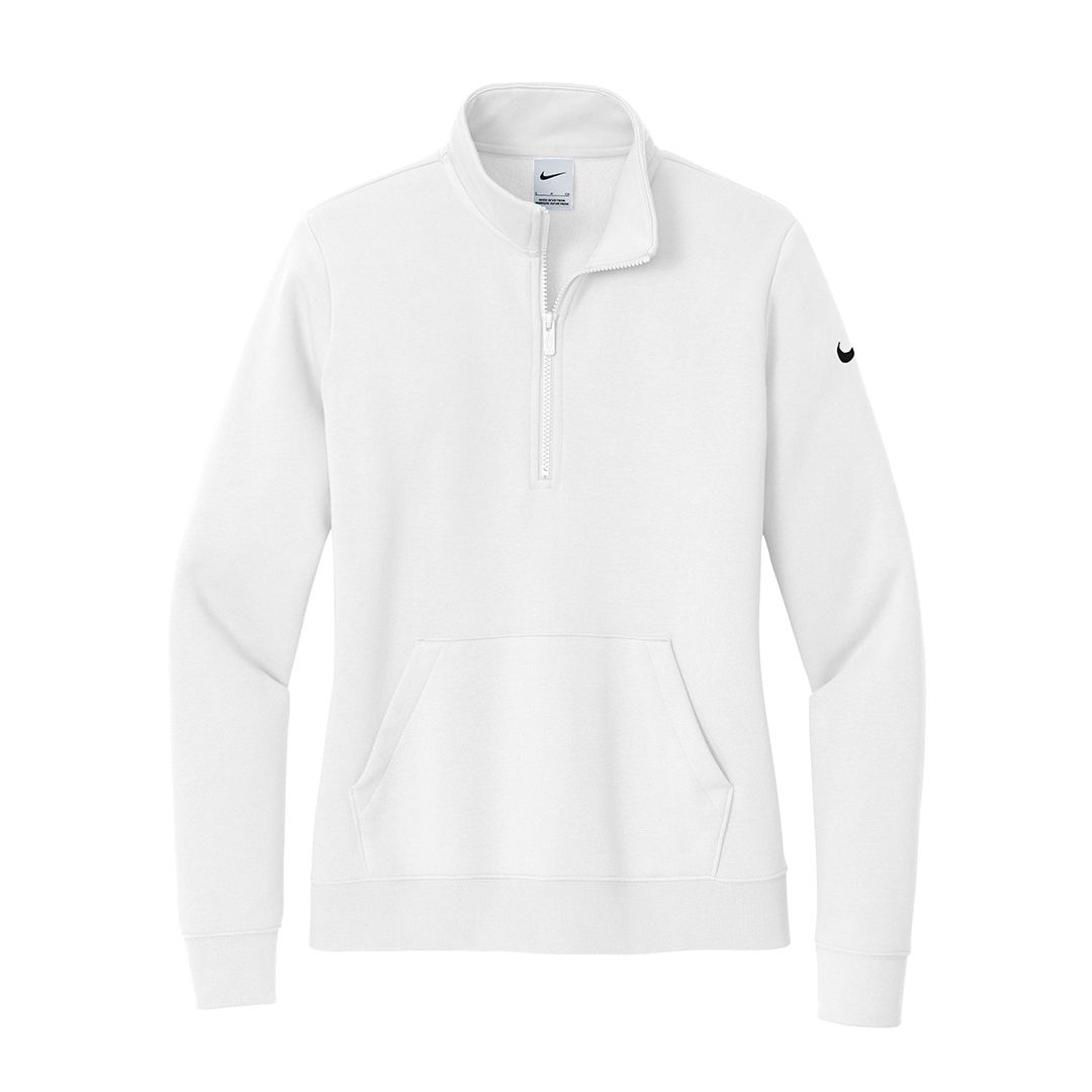 Product image for Nike Women's Club Fleee Sleeve Swoosh 1/2-Zip
