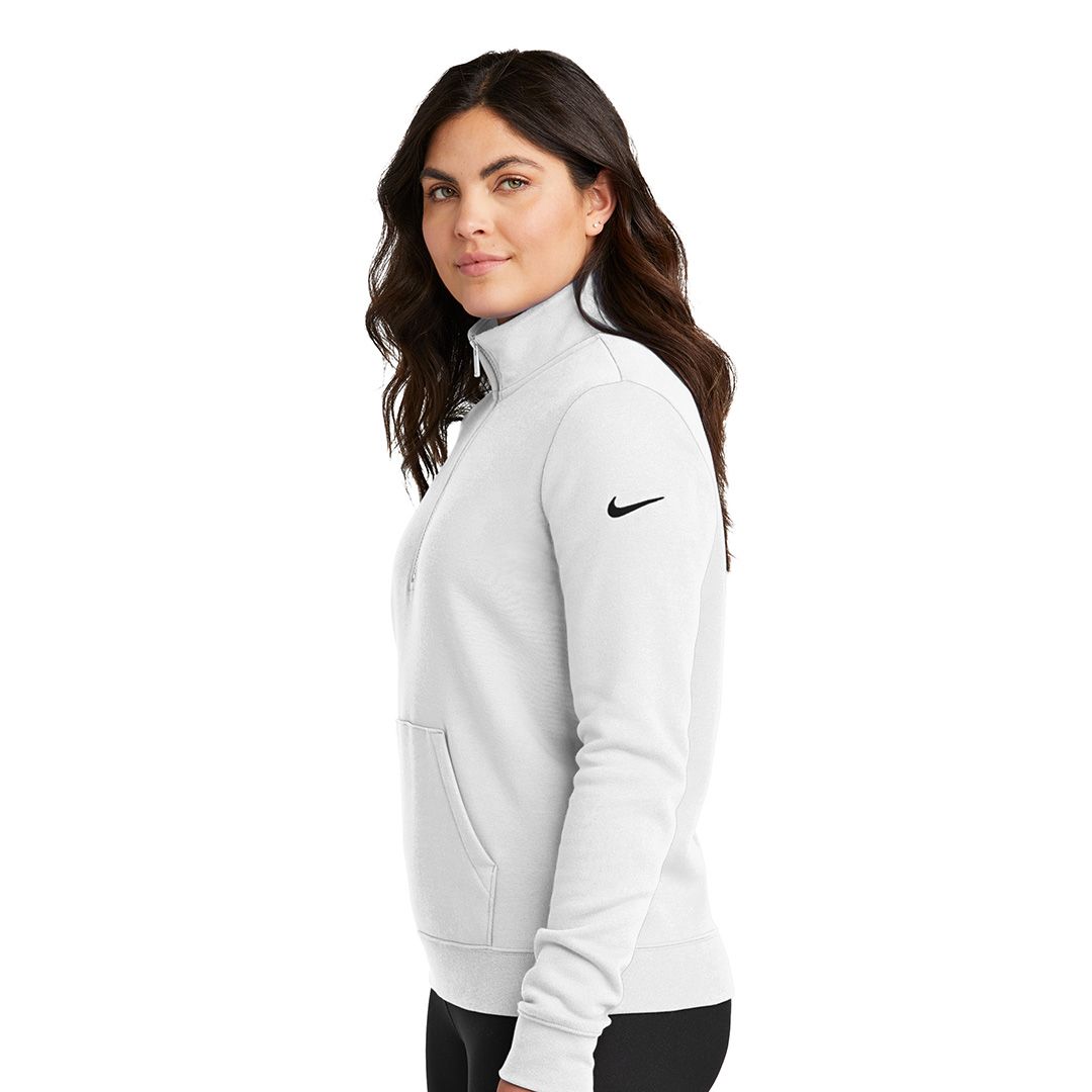 Product image for Nike Women's Club Fleee Sleeve Swoosh 1/2-Zip