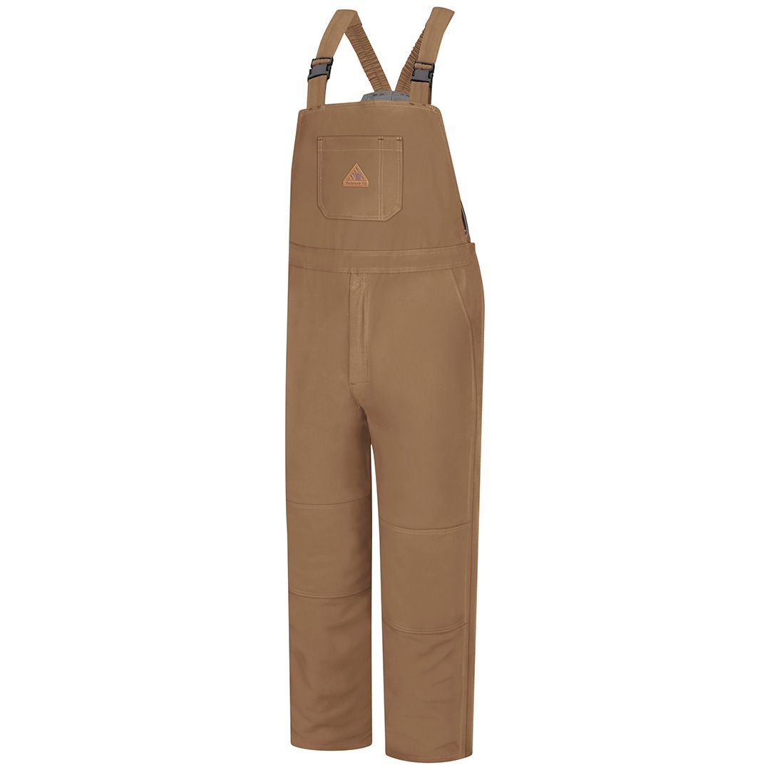 Product image for Men's Heavyweight Excel FR ComforTouch Duluxe Insulated Brown Duck Bib Overall