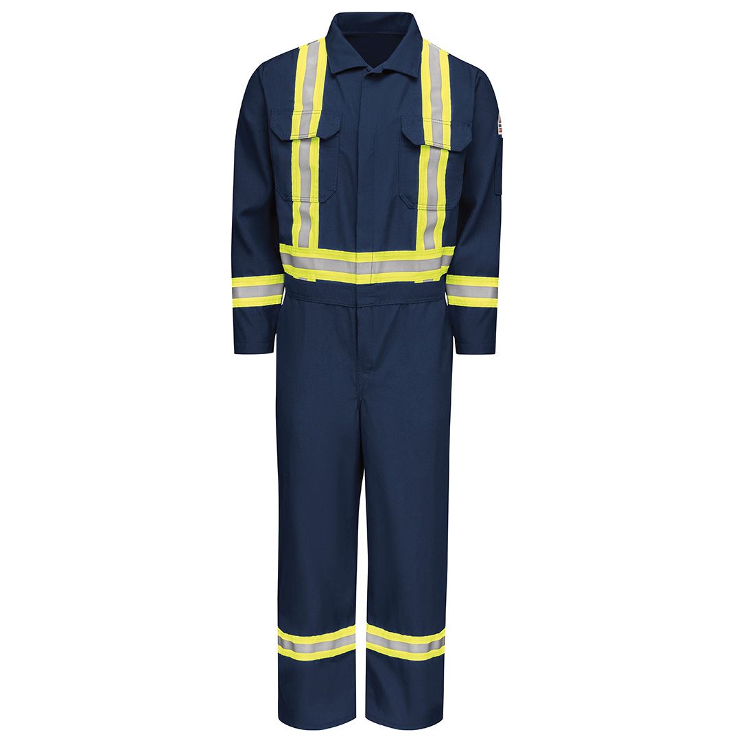 Product image for Men's Midweight Nomex FR Premium Coverall with CSA Compliant Reflective Trim