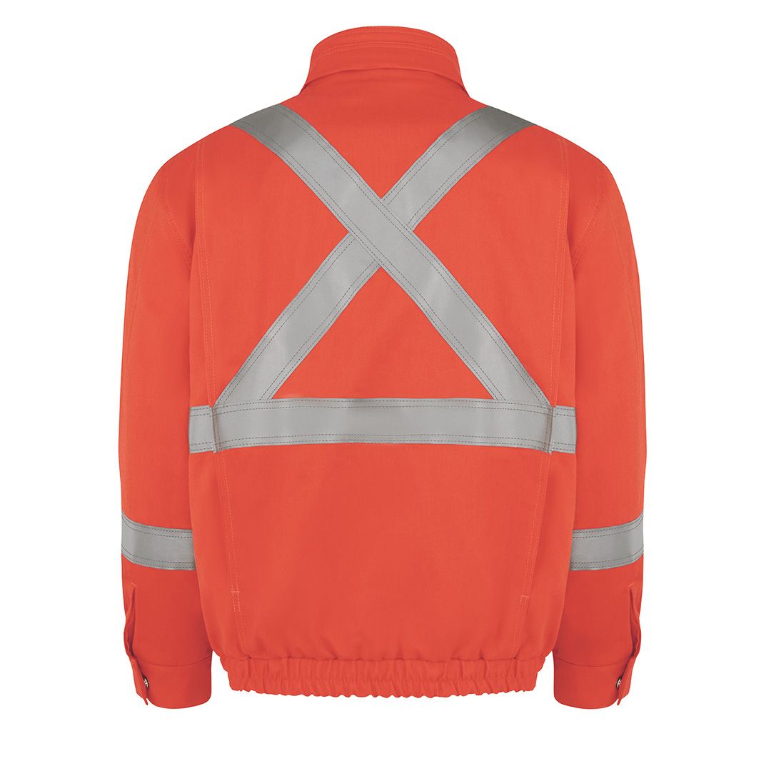 Product image for Lined Bomber Jacket with CSA Compliant Reflective Trim