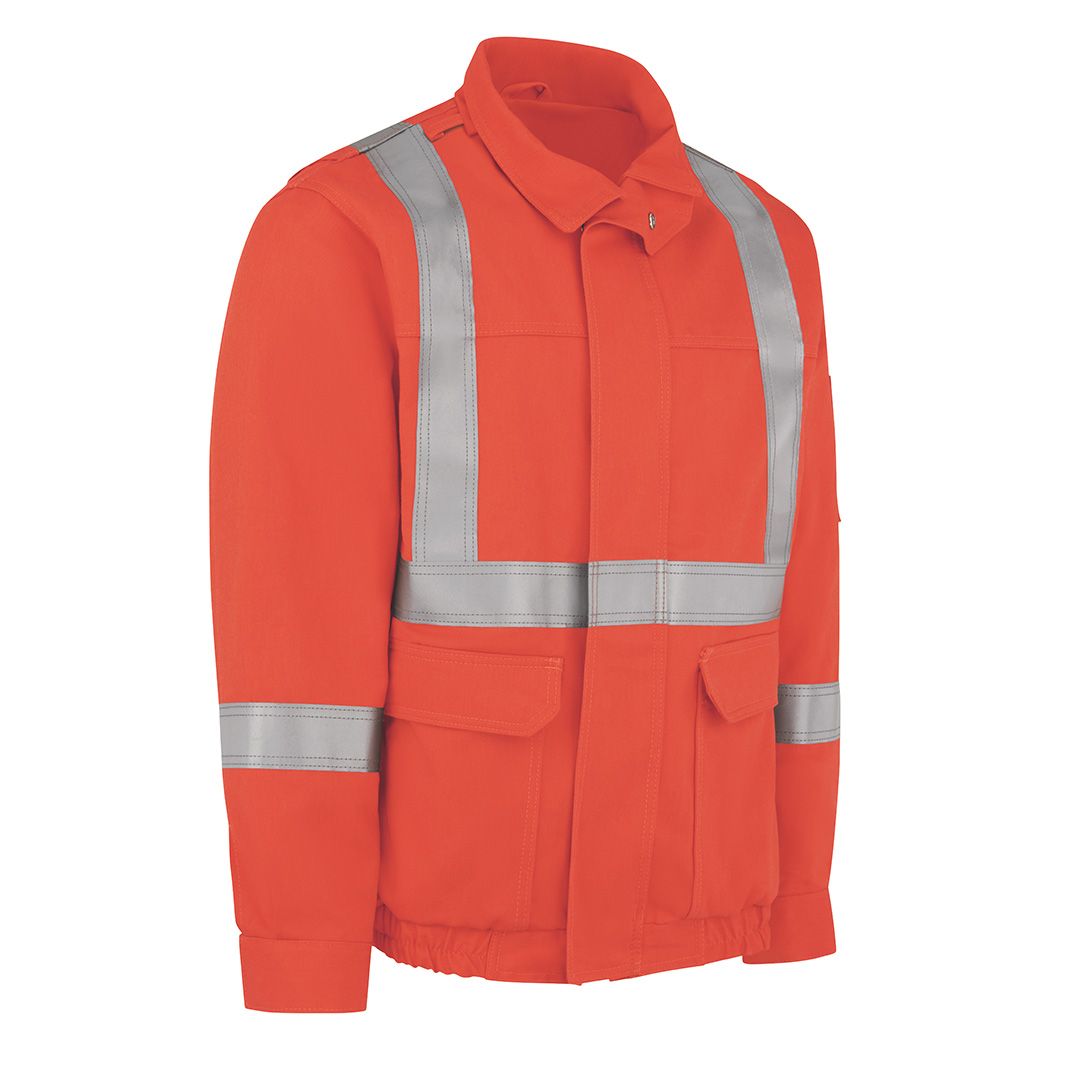 Product image for Lined Bomber Jacket with CSA Compliant Reflective Trim