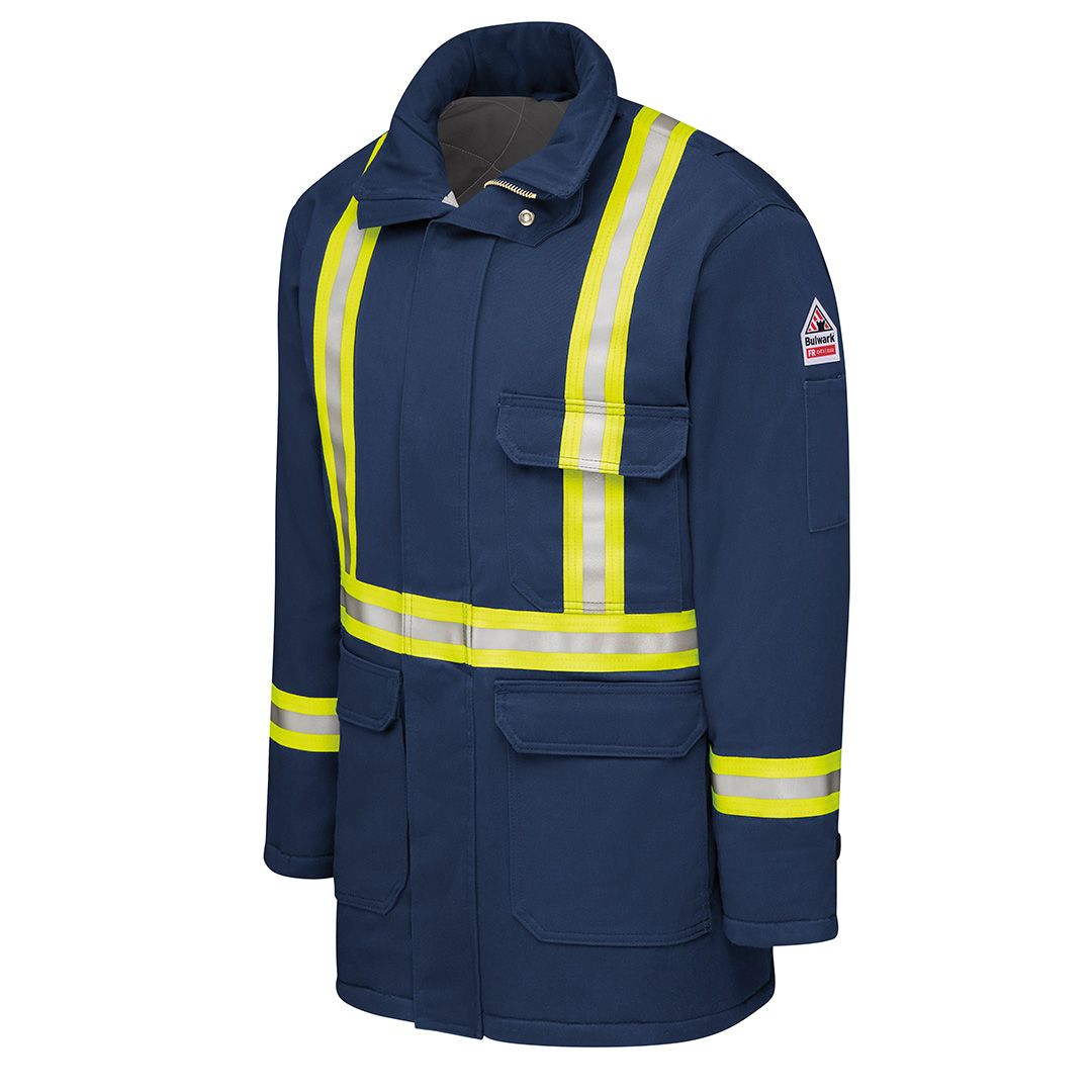 Product image for Men's Heavyweight Excel FR ComforTouch Insulated Deluxe Parka with Reflective Trim