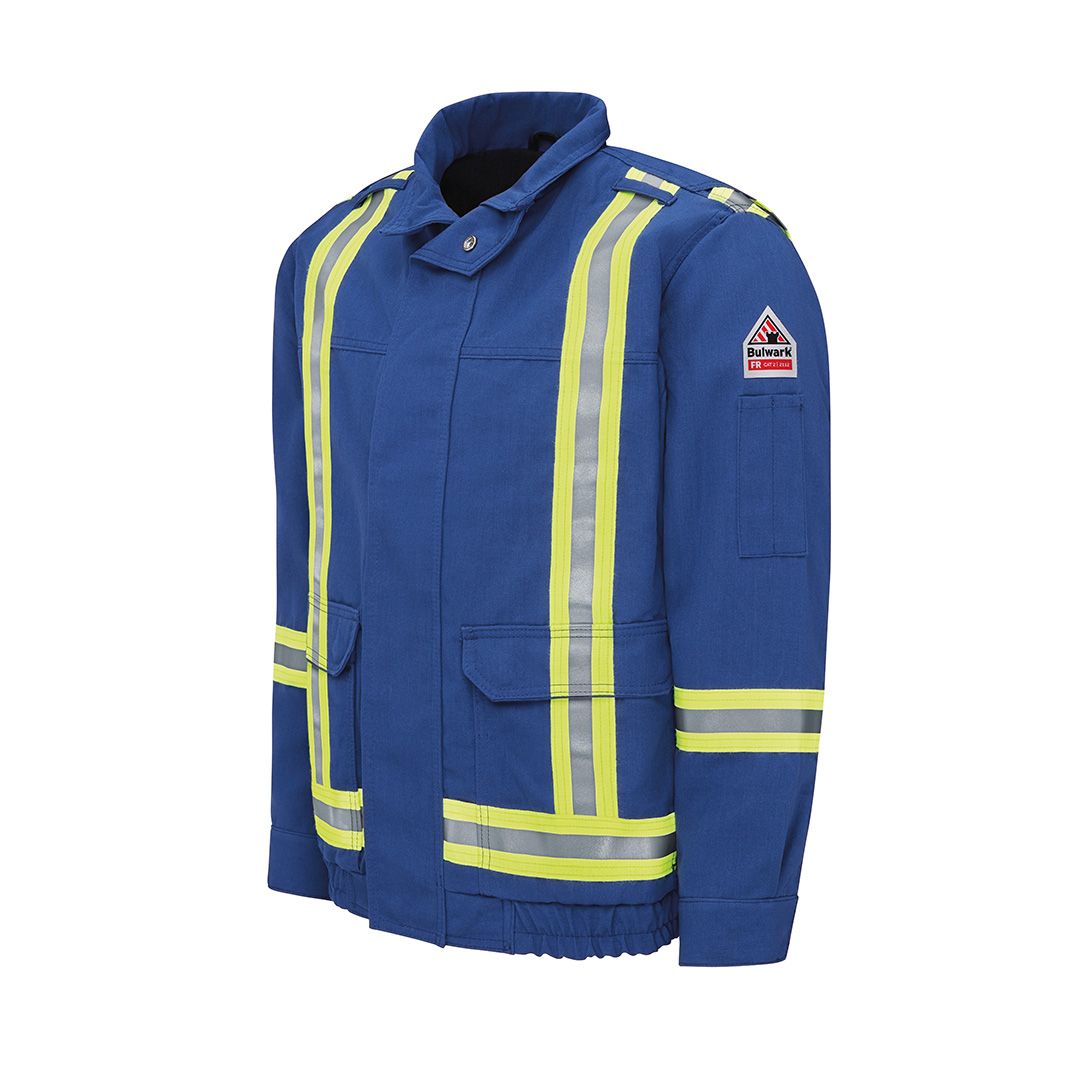 Product image for Men's Light Nomex FR Lined Bomber Jacket with Reflective Trim