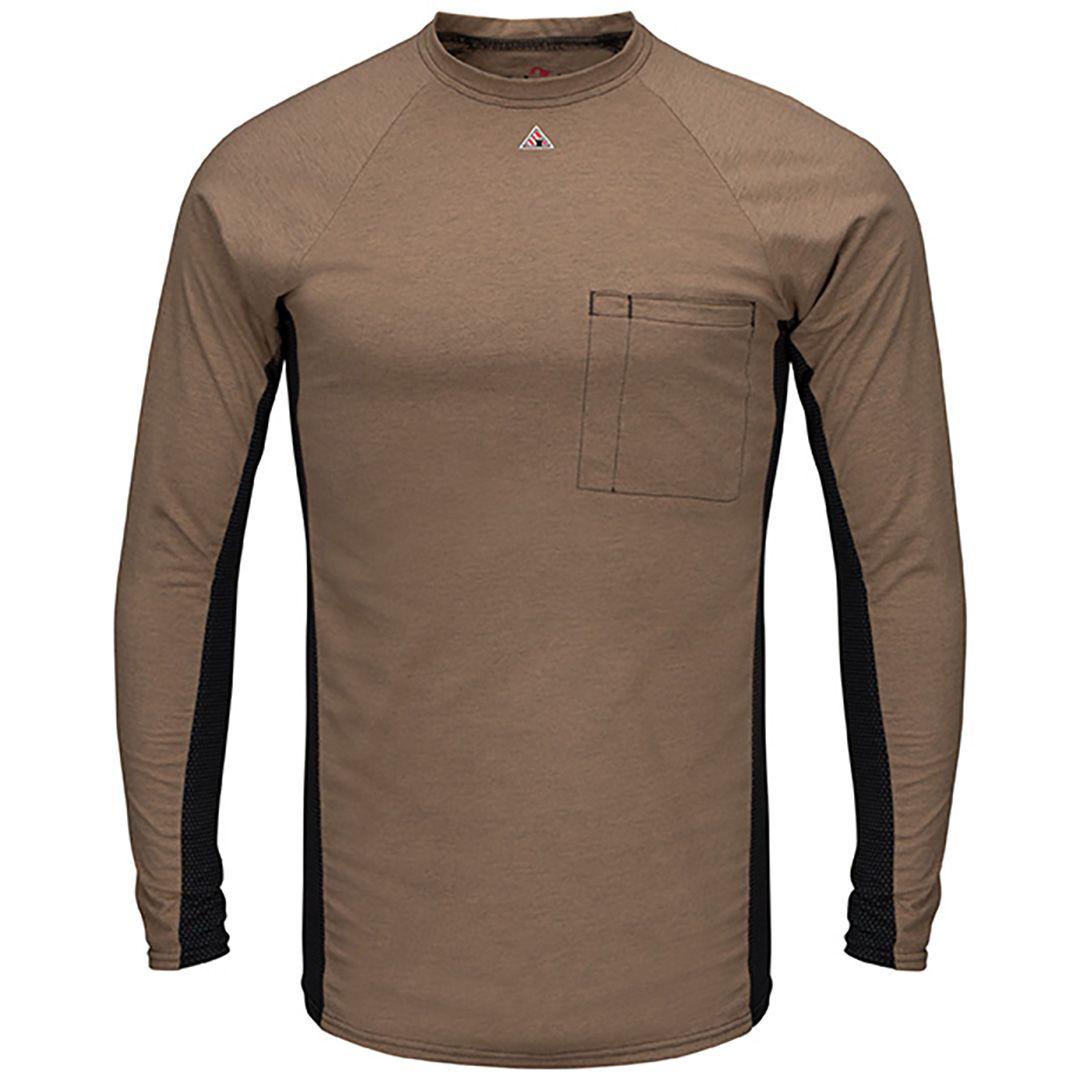 Product image for Men's FR Long  Sleeve Base Layer with Concealed Chest Pocket