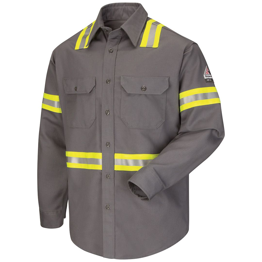 Product image for Men's Midweight FR Enhanced Visibility Uniform Shirt
